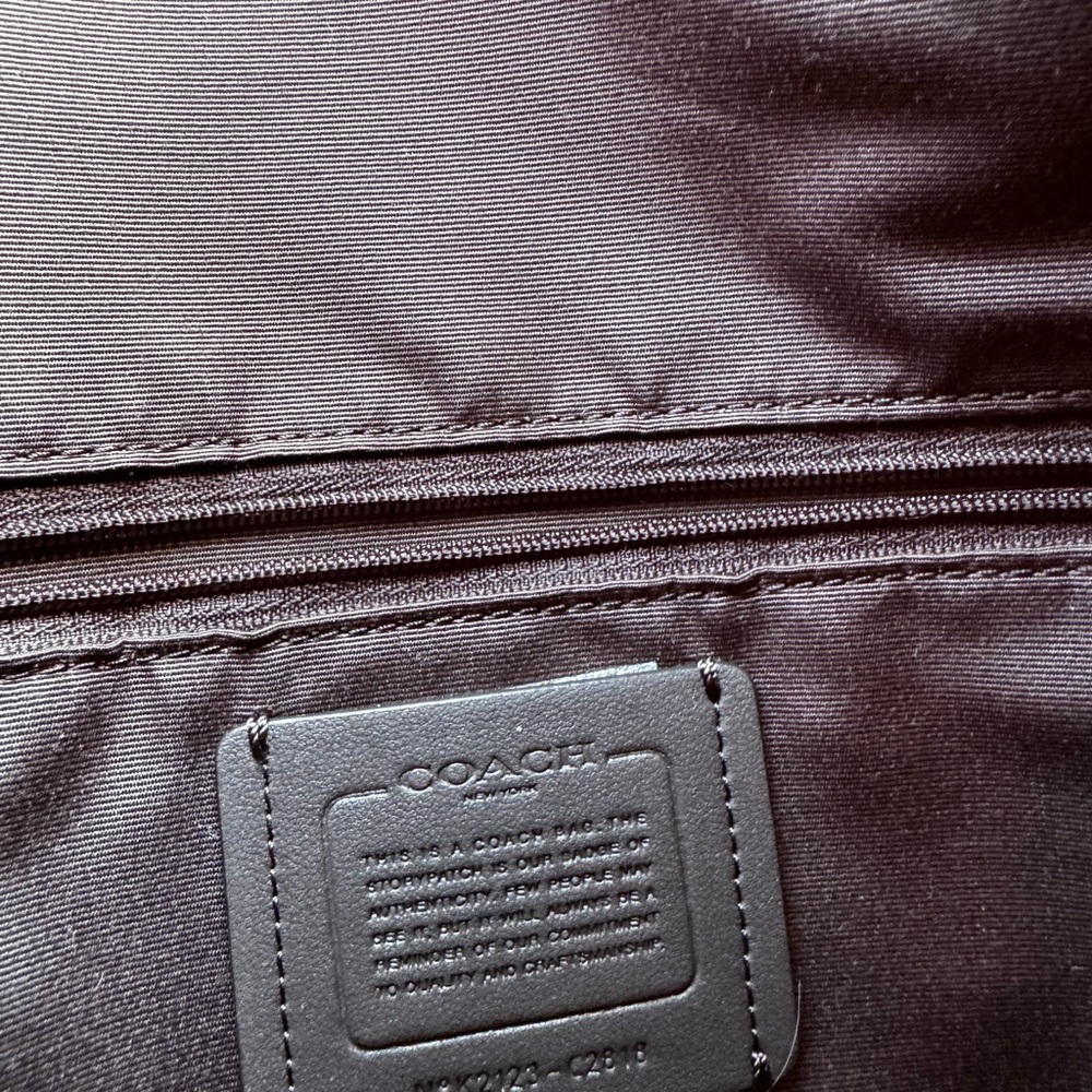 Coach Brown Leather Tote Shoulder Bag - Picture 7 of 7